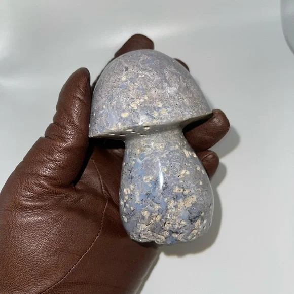 ❤️‍🔥HP❤️‍🔥 Ocean Jasper carved Mushroom B. - Picture 3 of 12